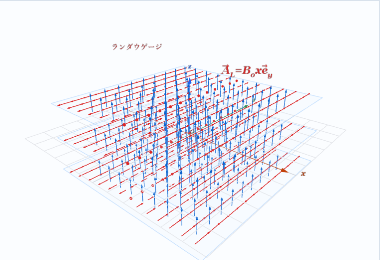 ゲージの異なるベクトルポテンシャルの3D可視化