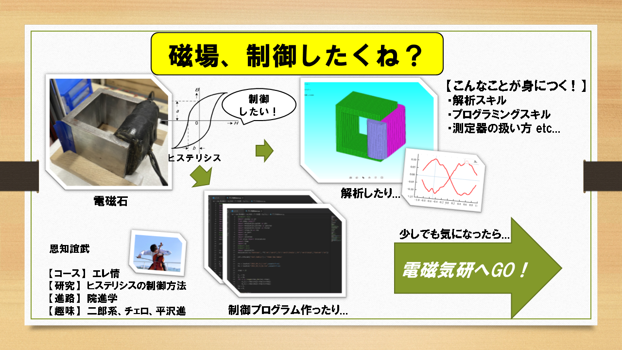恩知 誼武 研究紹介